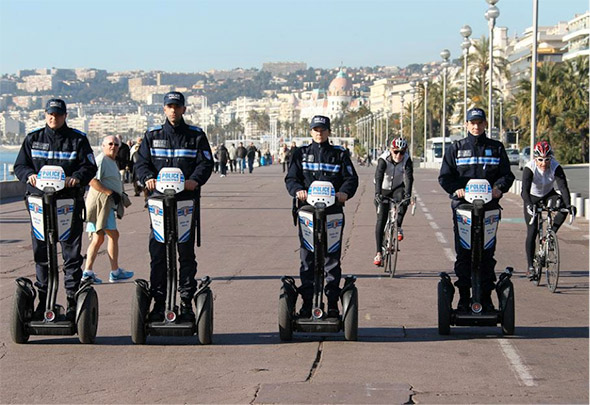La police utilise aussi de nouveaux moyens de déplacements electriques