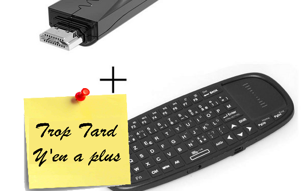 Clé Android Tizzbird Tizzstick N1 et son clavier Soldés (…)