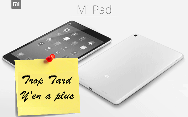 La super tablette Xiaomi MIPAD (version 1), Tegra K1 (…)
