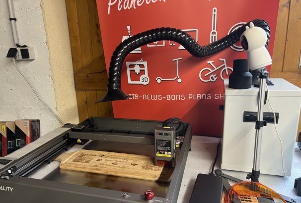 Test machine gravure Laser Creality Falcon2 40 watts pour encore plus de projets