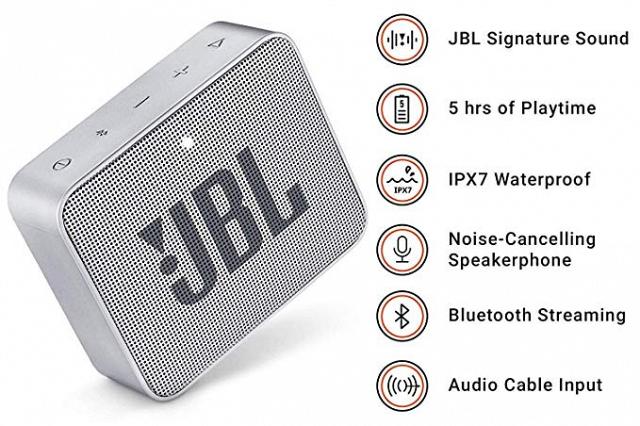 Mini enceinte portable Bluetooth GO 2 - Noir - JBL
