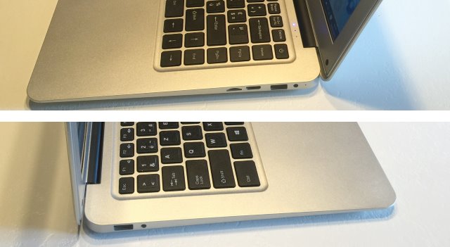 USB 2 et 3, HDMI, prise casque, lecteur carte, l'Ezbook V2 est complet 