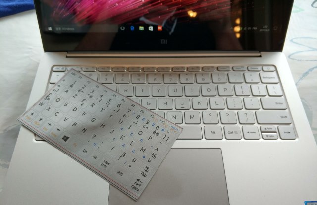 La planche d'autocollant AZERTY