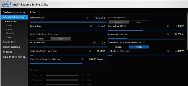 Overcloquez votre processeur Intel par Intel Extreme Tuning