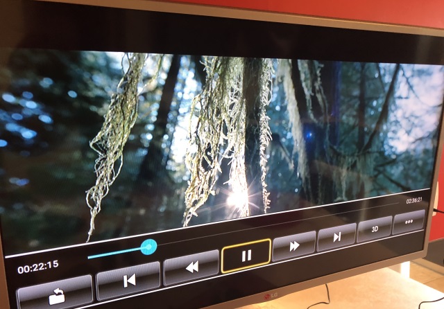 Le lecteur vidéo Interne AMLOGIC accède heureusement les clés externes en NTFS