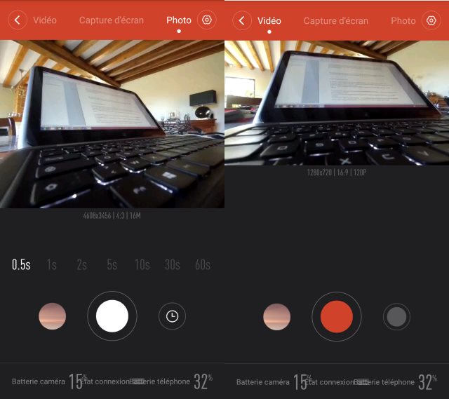 La prévisualisation est possible dans la plupart des modes