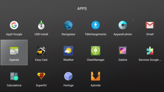 Les applications installées 2/2