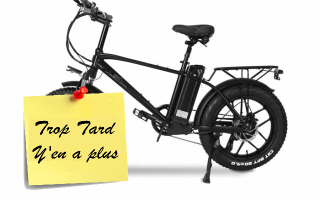 Destockage en cours sur le CMACEWHEEL T20, Fat Bike (...)