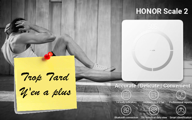 Le pèse-personne Honor Scale 2, 14 mesures, compatible (...)