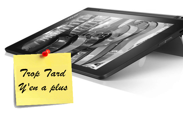 Tablette Lenovo Yoga Tab 3 8 pouces à 99€99 après ODR