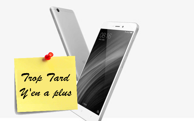 Le nouveau Xiaomi Redmi 4A, 5 pouces, Snapdragon 425 à 91€56