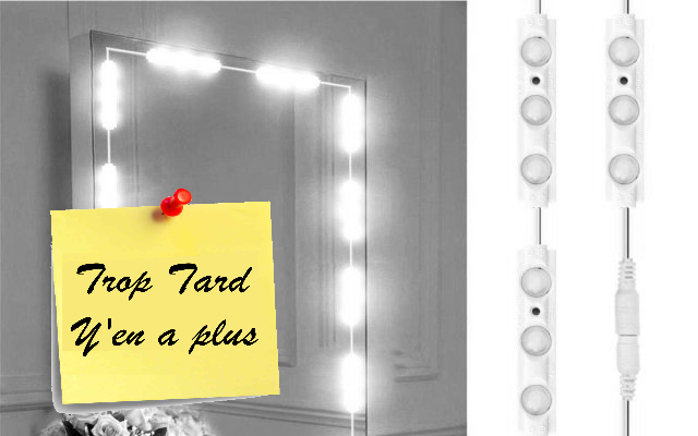 Kit éclairage ruban 75 Led pour Miroir, Dressing, (…)