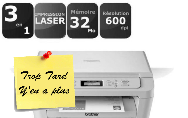 Imprimante multifonction Laser Brother DCP-7055 + toner (…)