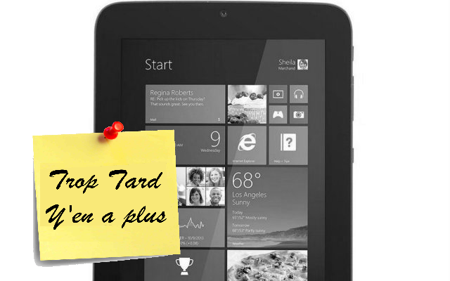 Tablette tactile 7 pouces, 4 coeurs Windows 8.1 à 39€95 (…)
