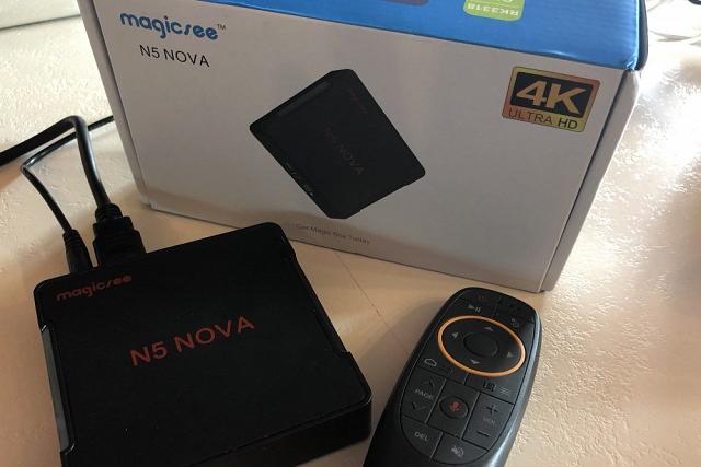 Test box TV 4K Magicsee N5 NOVA, Android 9 standard, (...)