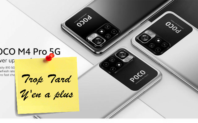 Le smartphone POCO M4 Pro 5G, 6.6 pouces, Mediatek (…)