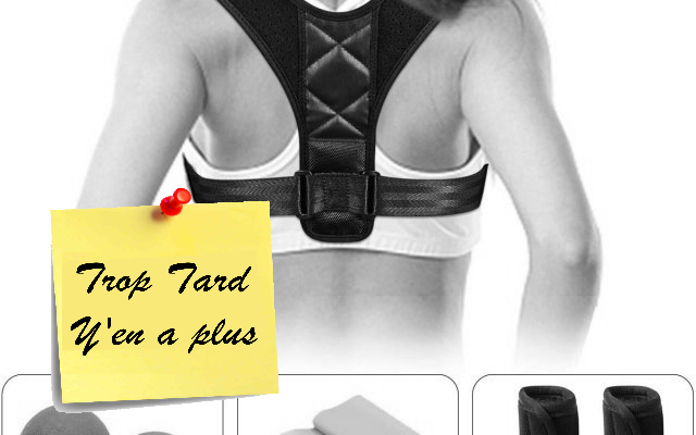 Ceinture Correcteur de Posture INKERSCOOP à 13€99 @ Amazon