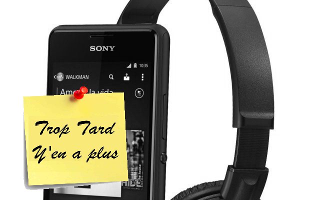 Smartphone Walkman Sony Xperia E1 + casque ZX100 59€ (…)