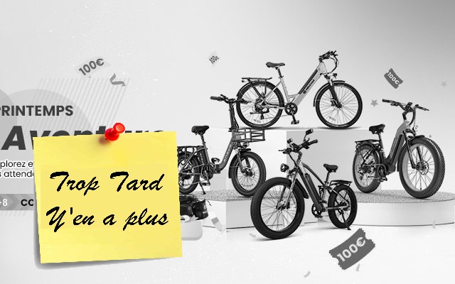 Vente de printemps Buybestgear, vélos électriques Fat (...)