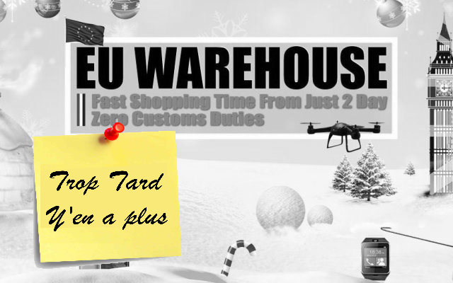 Stock Européen Gearbest pour vos achats de dernière minute