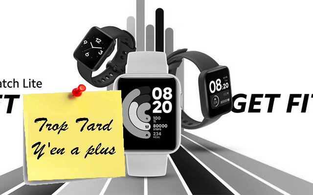 La smartwatch avec GPS Xiaomi Mi Watch lite à 47€99, la (…)