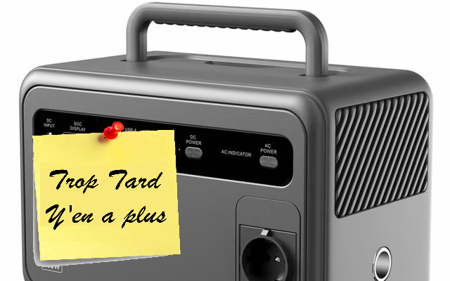 Moins de 170€ la station électrique CTECHi GT600, 600W et (...)