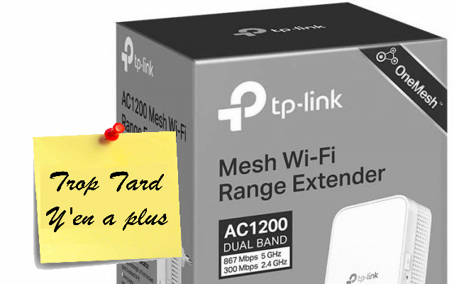 Répéteur WiFi Tp Link Mesh AC1200 RE300 - RE300