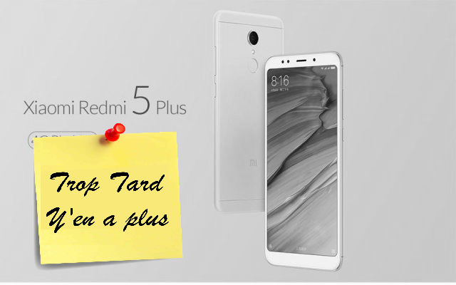 Redmi 5 Plus Global, 3 couleurs, 6 pouces 18:9 3/32GO (…)