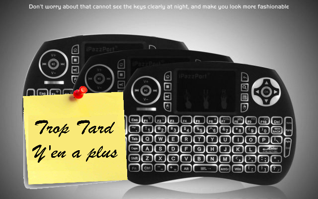 Mini Clavier sans fil avec Touchpad AZERTY et (…)