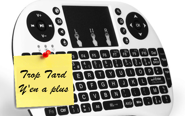 Mini Clavier Azerty 2.4GHz avec Touchpad idéal boîtier (…)