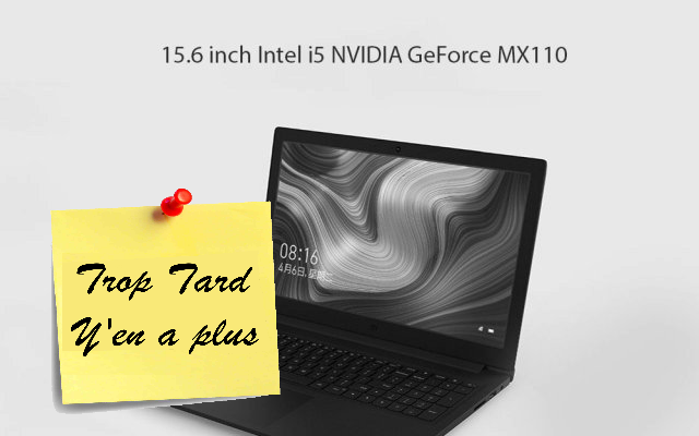Nouveau PC Xiaomi Mi Notebook Ruby, 15.6 i5-8250U MX110 (…)