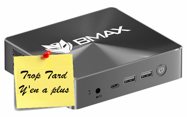 Le MiniPC BMAX B6 Plus, Core i3-1000NG4, 12 GO RAM, 512 (...)