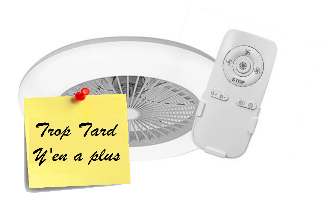 Ventilateur de plafond avec éclairage LED connecté à (…)