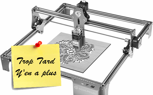 Machine de gravure Laser Sculpfun S6 Pro, 410x420mm, (...)