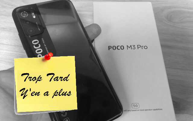 Le Smartphone 5G POCO M3 PRO à 150€ stock Europe