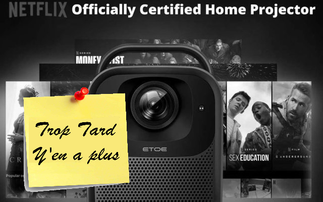 ETOE Seal Pro, Projecteur vidéo certifié GoogleTV , 1000 (...)