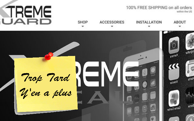 Protections XtremeGuard verre trempé iPhone 6 à 1€50 (-91%)