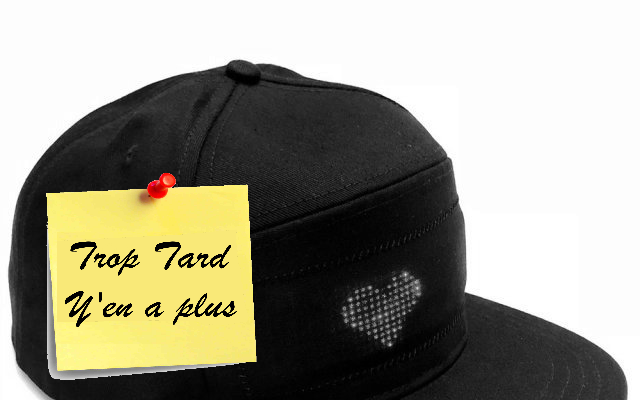 Casquette avec écran LED pour messages animés à 14€38