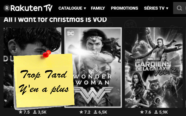 Films HD premium en VOD pour 50 centimes chacun (…)
