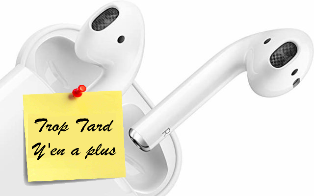 Apple AirPods 2 avec boîtier de charge filaire à (...)