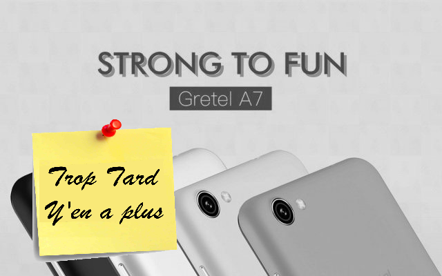 Smartphone 3G Gretel A7, 4,7 pouces Android 6, 5 (…)