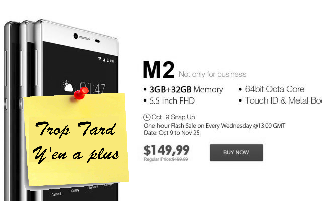Vente flash 100% Elephone (M2, M1, Q et Trunk) ce (…)