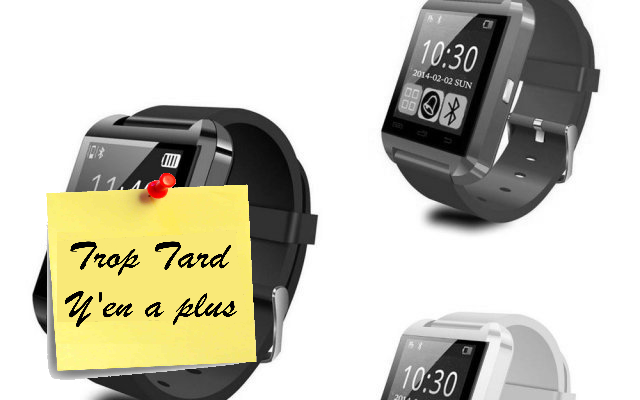 Montre connectée U WATCH U8 Sport Podométre à 6,8€