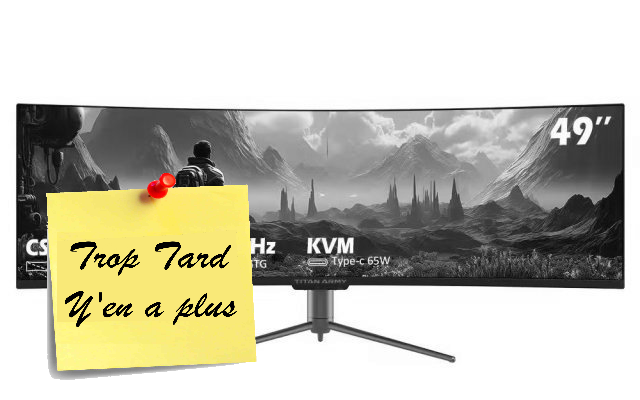 TITAN ARMY C49SHC : L'Ultra-Large Courbé 49” 144 Hz (…)