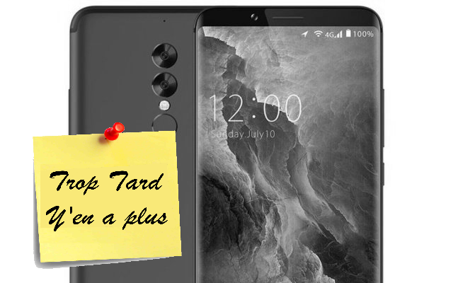 Smartphone UMIDIGI S2 Lite, 6 pouces 18:9 à 124€99 et (…)