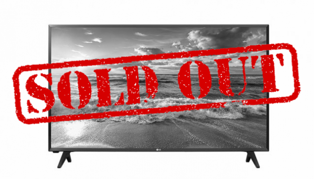 TV 43" LG 43LJ500V Full HD, USB Movie à 249€