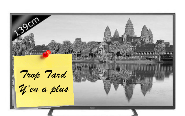 TV UHD 4K HAIER LE55B7000TU Smart TV 55 pouces 139 cm à 499€