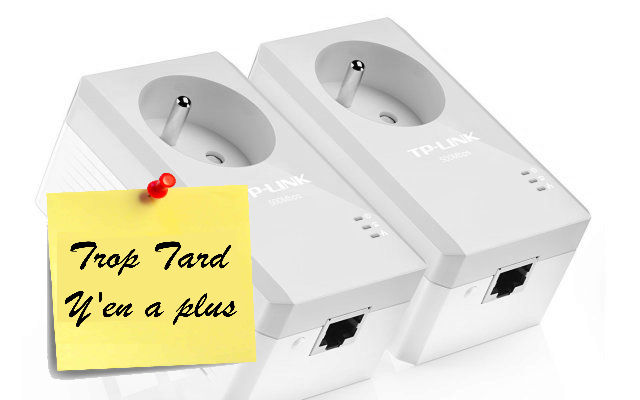 Pack de 2 Mini Adaptateurs TP-LINK CPL 500 Mbps , prise (…)