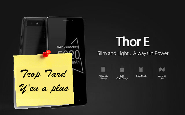 Smartphone Vernee Thor E, le 5 pouces super autonomie 8 (…)