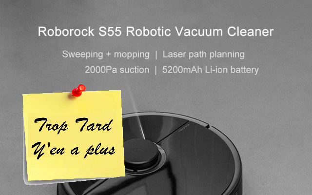 l'aspirateur robot laveur ROBOROCK S55 / Xiaomi Mi Robot (…)